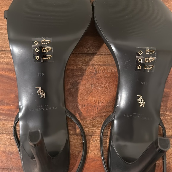 Kurt Geiger Black Leather Heels 10.5 - Picture 7 of 8